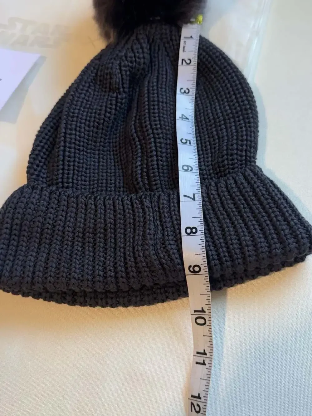 Star Wars Mandalorian Grogu Love Your Melon Knit Beanie Hat NWT Charcoal